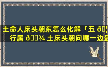 土命人床头朝东怎么化解「五 🦍 行属 🌾 土床头朝向哪一边最好」